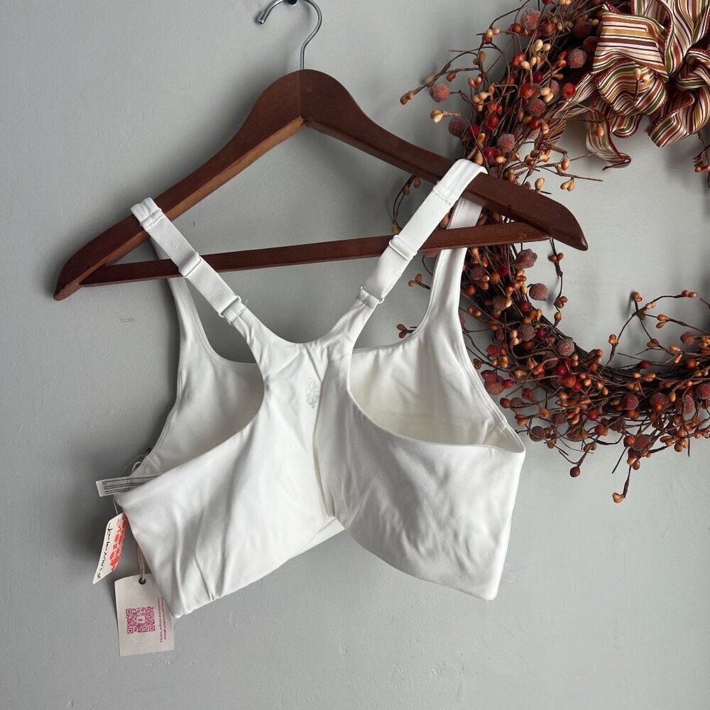 Free People Movement HATCH SMALL Never Better Square Neck Maternity Bra White - Picture 4 of 6